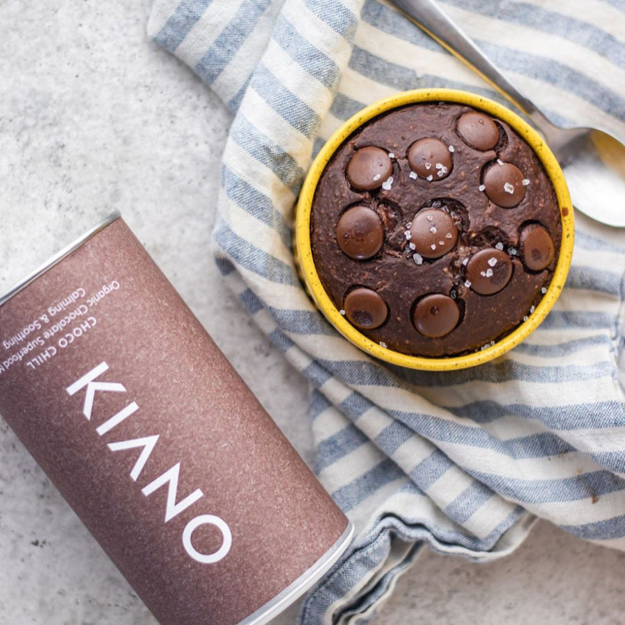 Cuisson innovante avec le chocolat aux champignons magiques de KIANO pour des muffins stimulant le cerveau